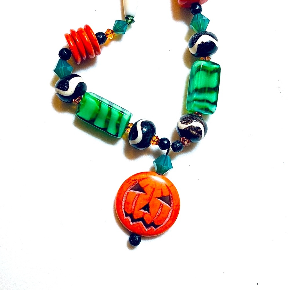 Handmade The Great Pumpkin Necklace
